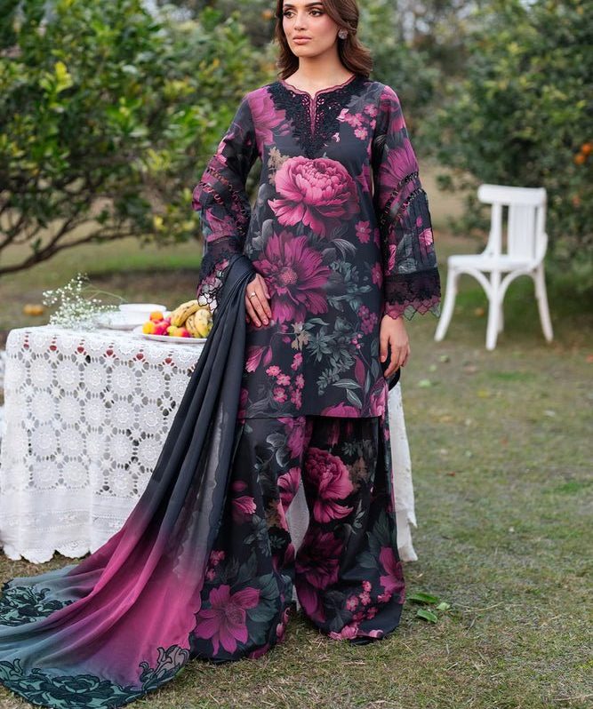 Iznik Luxury Embroidered multi 3 piece Lawn(Master piece)